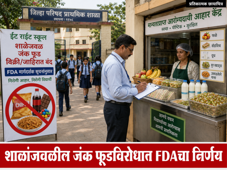 ‘निर्भीड वर्तमान’च्या जनजागृतीला आणि रिपब्लिकन संघर्ष सेनेच्या पाठपुराव्याला यश; शाळांजवळील जंक फूडविरोधात FDAचा ठोस निर्णय