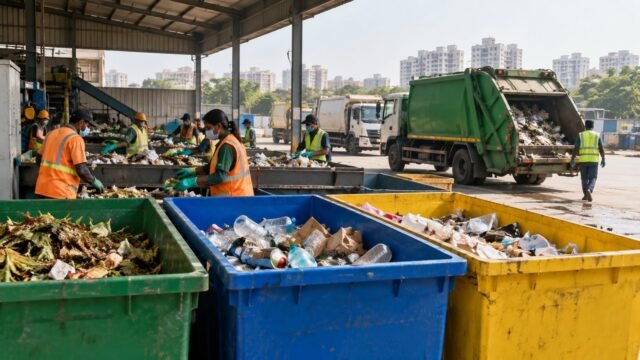 PCMC कचरा व्यवस्थापन — काल्पनिक दृश्य